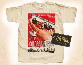 War of the Colossal Beast TShirt Vintage Natural color Men's TShirt DTG Digital Print SIZES S M L XL 2XL 3XL 4XL 5XL