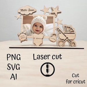 Vector- en snijbestand, 3 mm houten verjaardag