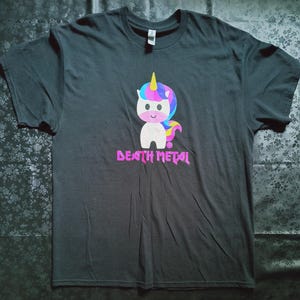 Death Metal Unicorn black T-shirt - XL