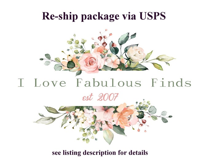 RE-SHIP PACKAGE via usps due to customer error. United States Only. See Details. See Description. Must talk to me first.