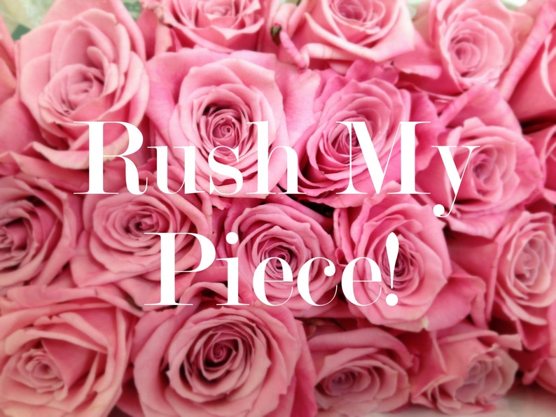RUSH MY PIECE!!Rush fee per item.Rush fee per piece.Rush.Expedited order.Fast turnaround.Weddings,Hair Flower,Hair Bows,Hair Accessory,/&more