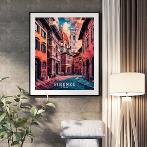 Poster premium Firenze/Italia in carta semilucida