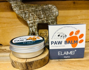 Dogs and Cats Nourishing Paw & Nose Balm – Natural Ingredients, Soothes Dry - Cracked Skin, Protects Against Harsh Elements, 60g / 2oz