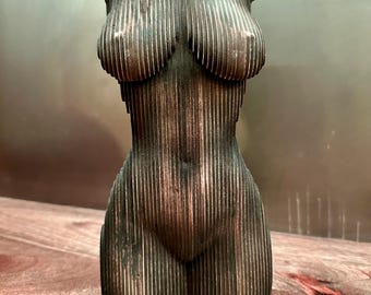 Statue einer Frau Büste, Torso, Statue, Skulptur, üppig, kurvig, cross fit, Fitness, Kunst, modern, traditionell, geschmackvoll, Dekor, weiblich