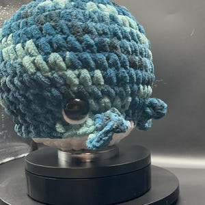 Whale With Water Spout Plushie Amigurumi Kids Gift Ocean Life Sea Creatures Baby Whale