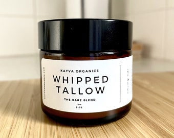 whipped tallow balm | skin cream plain | grass fed + grass finished | organic skin cream | tallow face cream | tallow lotion | tallow balm