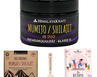 SHILAJIT Mumijo 100% rein & original Ayurveda, patentierte Reinigung, in DE geprüft und zertifiziert, 1A Premiumqualität, echtes Shilajit