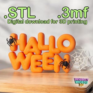 Halloween 3D Printable Standing Decoration - Spooky STL File for Printable Decor, 3D file, STL file for 3D Printing, STL Print Files