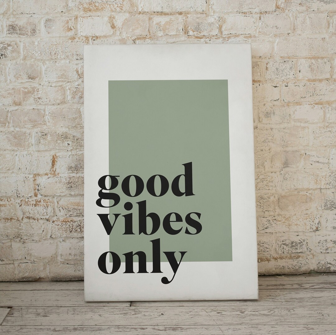 Good Vibes Only Print,typography Wall Art,printable Wall Art,quote ...