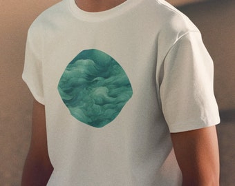 Ocean Waves Graphic Tee - Coastal Beach Shirt | Nautical Summer Surfing Gift