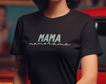 Organic T-Shirt, "MAMA Mamorama" Shirt, Modern Tshirt, Cottagecore Tee, Mom Shirt Gift, Casual, Mother's day gift, Unisex, Gift for mum