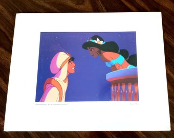 Disney Animation Art Aladdin And Jasmine
