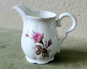Vintage Royal Sealy Floral Creamer Moss Rose Collection