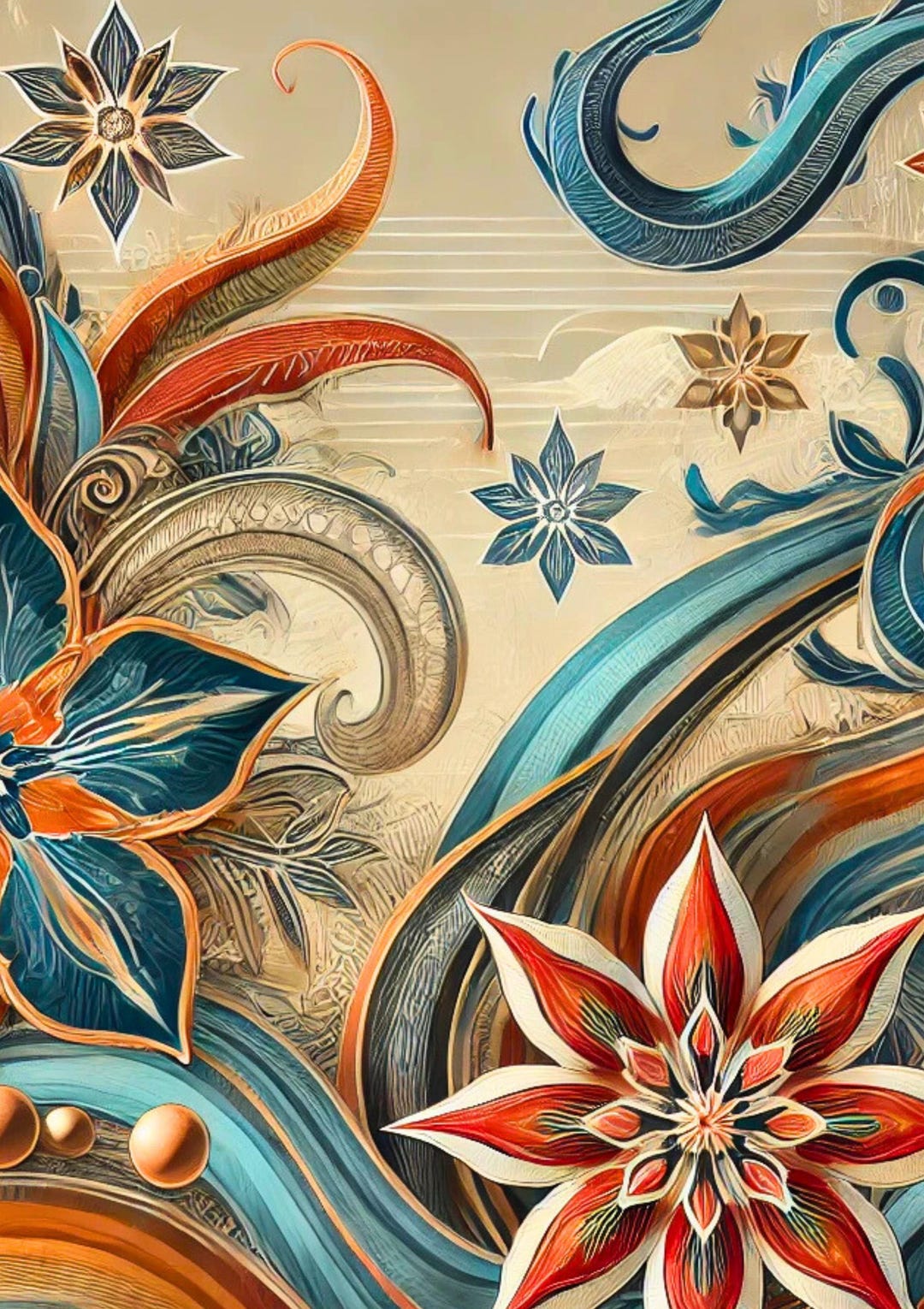 Modern Batik Pattern/wall Art - Etsy