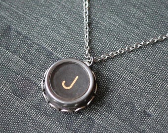 Vintage Typewriter Key Necklace- Pick any Key
