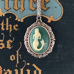 Mermaid Cameo Necklace