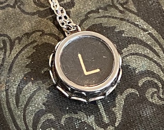 Handmade Personalized Letter Necklace Real Vintage Typewriter Key- Pick any Letter, Symbol, or Number