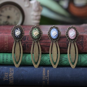 Rose Filigree Cameo Bookmarks