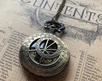 Time Lord Mechanical Pocket Watch - Pocket Chain or Necklace