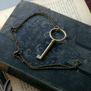 Key Necklace in Bronze or Silver image 2