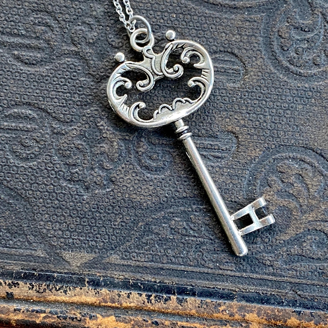 Bronze Key Necklace 6 Etsy