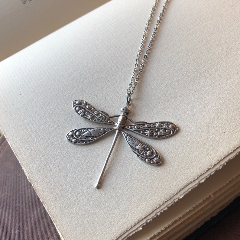 Victorian Dragonfly Necklace image 5