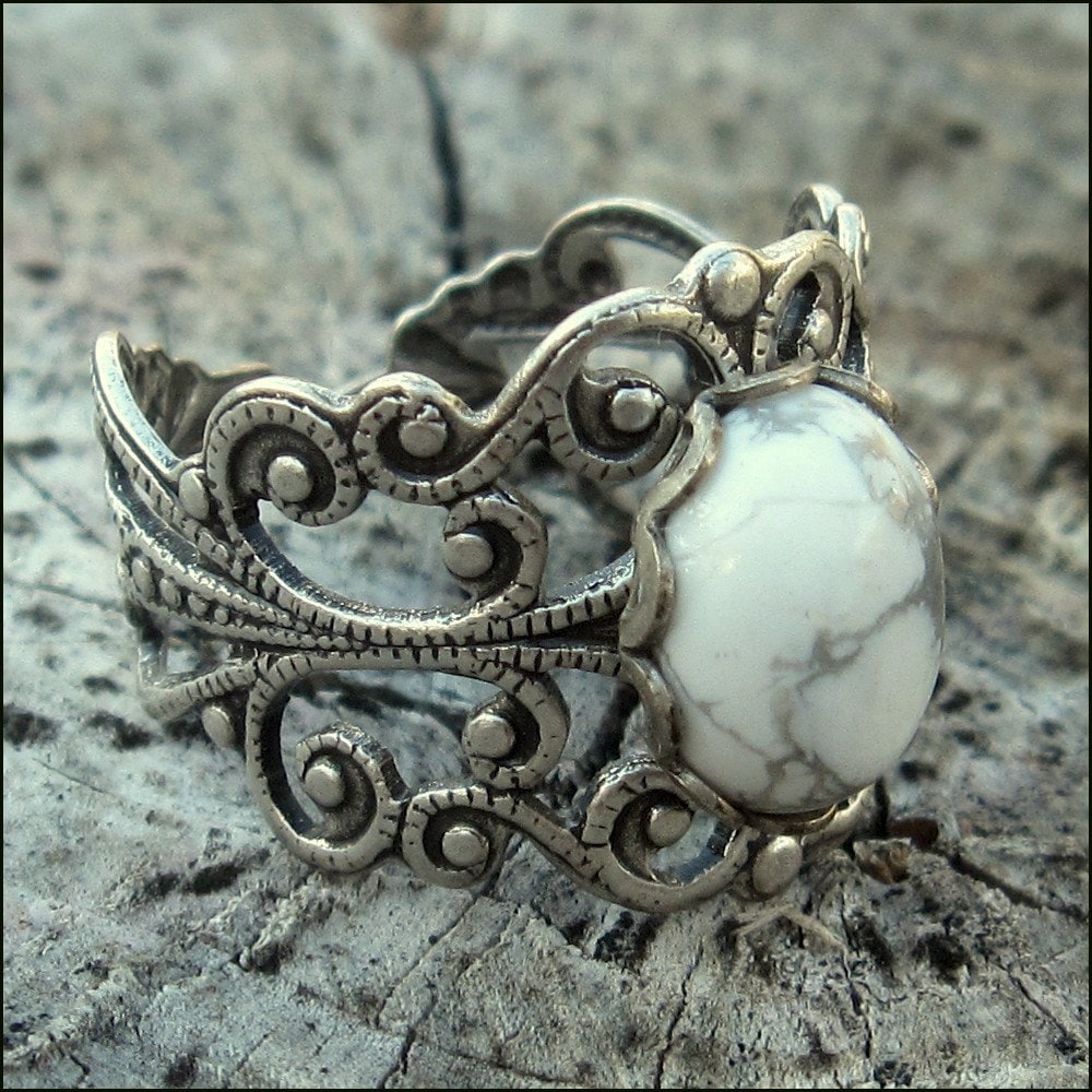White stone ring shop