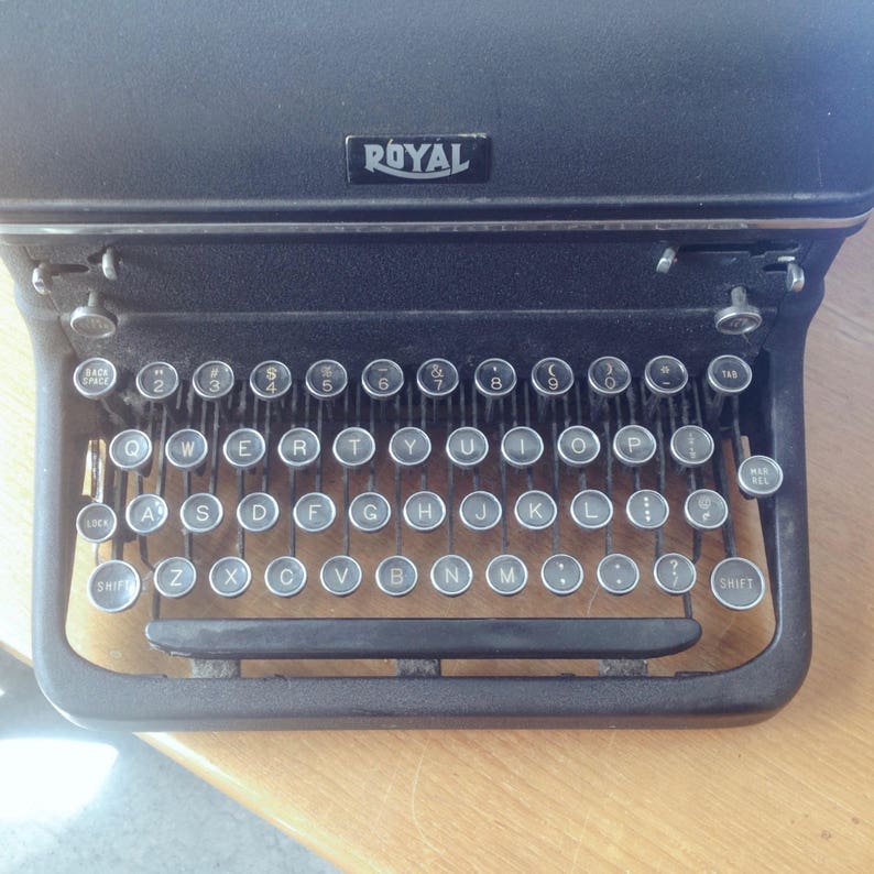 Vintage Typewriter Key Necklace A image 2