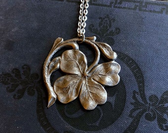 Irish Shamrock Necklace - Silver