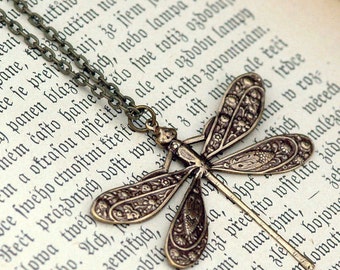 Victorian Dragonfly Necklace