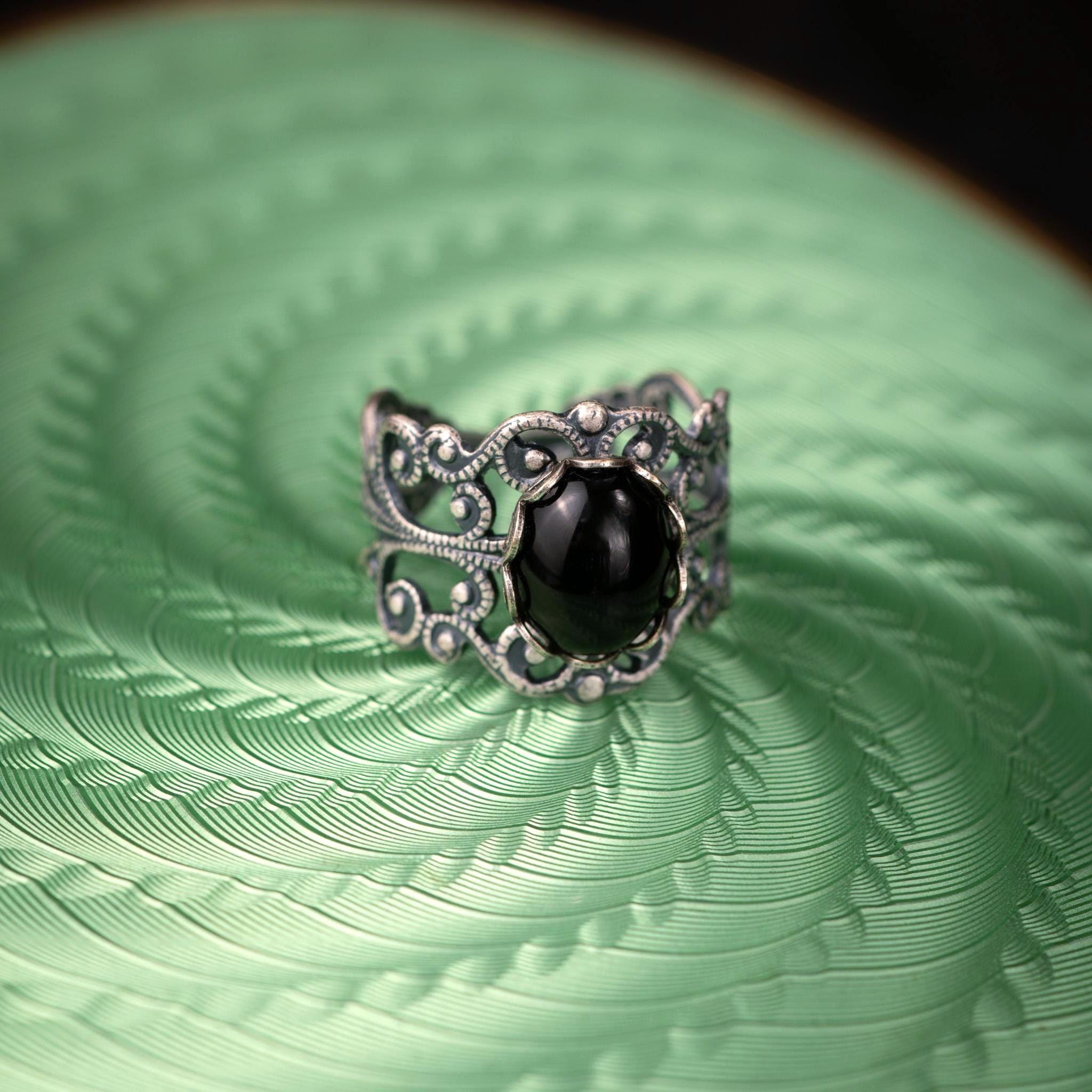 アクセサリー e.m. noir Oxidized Silver Ring 19 il_fullxfull.7747750385_o83q.jpg