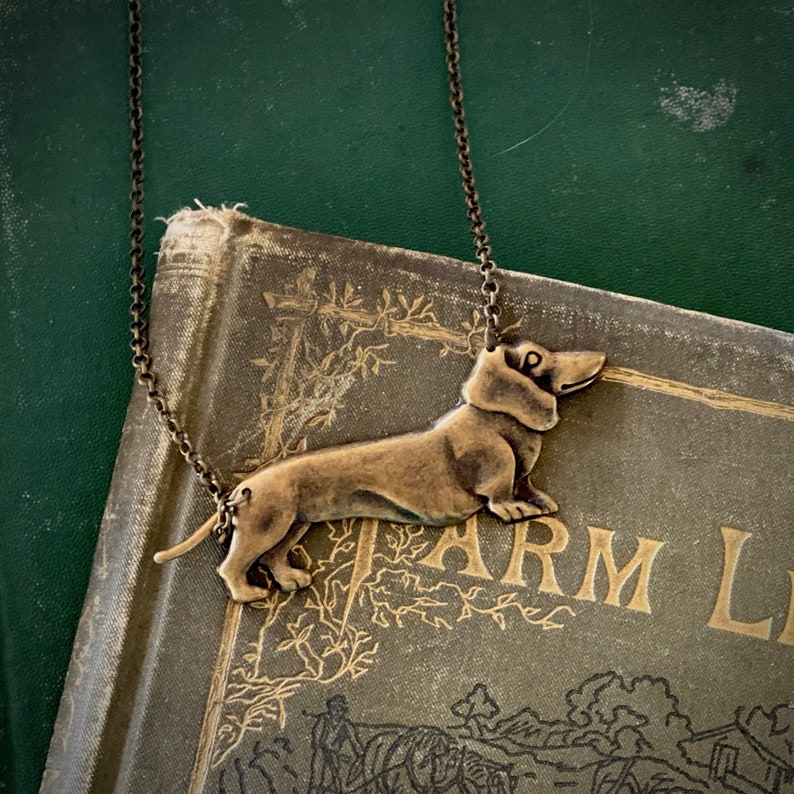 Wiener Dog Necklace Etsy