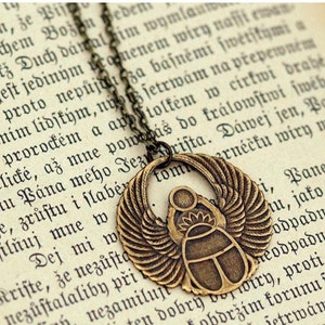Egyptian Scarab Available in Silver and Brass - Etsy