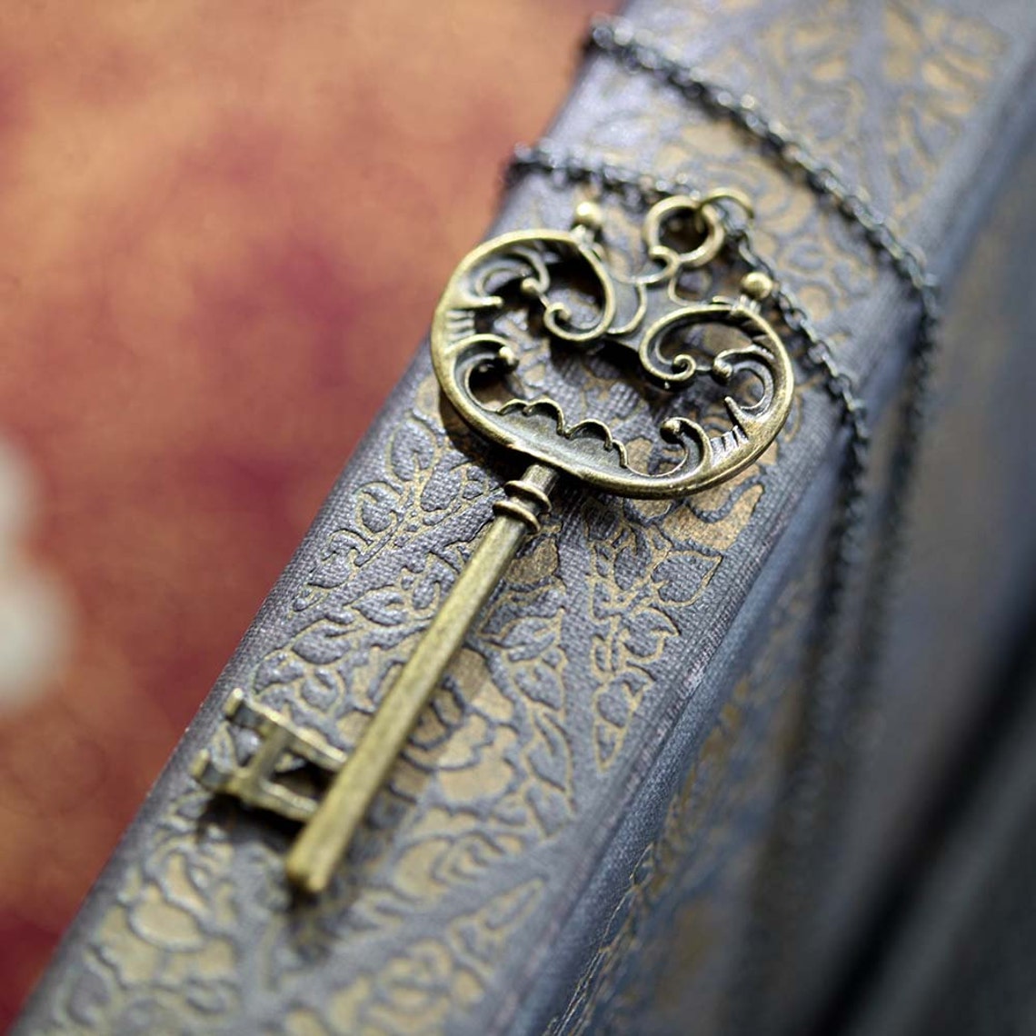 Bronze Key Necklace 6 Etsy