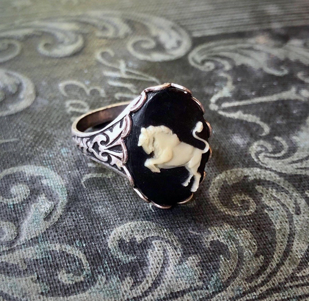 Zodiacale Toro Anello Segno Zodiacale Ariete Anello Cammeo