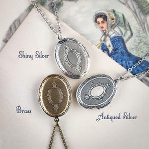 Angel Cameo Locket, Necklace, Bookmark or Ring Antiq. Silver Locket