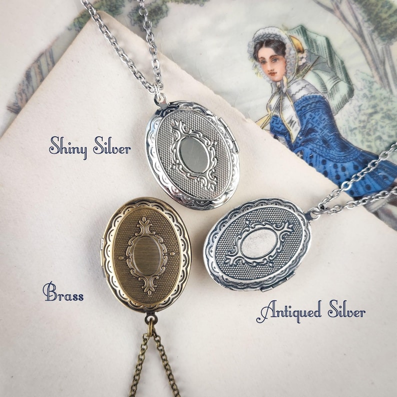 Angel Cameo Locket, Necklace, Bookmark or Ring Antiq. Silver Locket