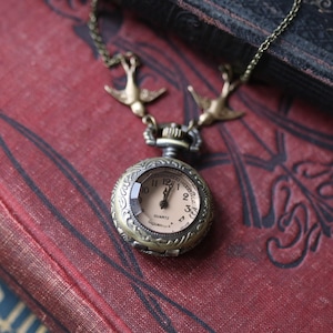 Glass Prism Pocket Watch Necklace: Four styles
