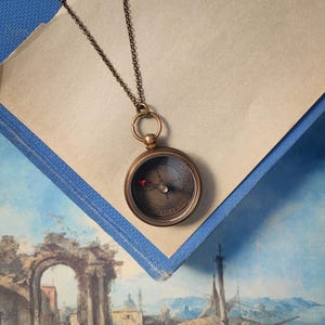 Vintage Style Compass Necklace for Men or Women