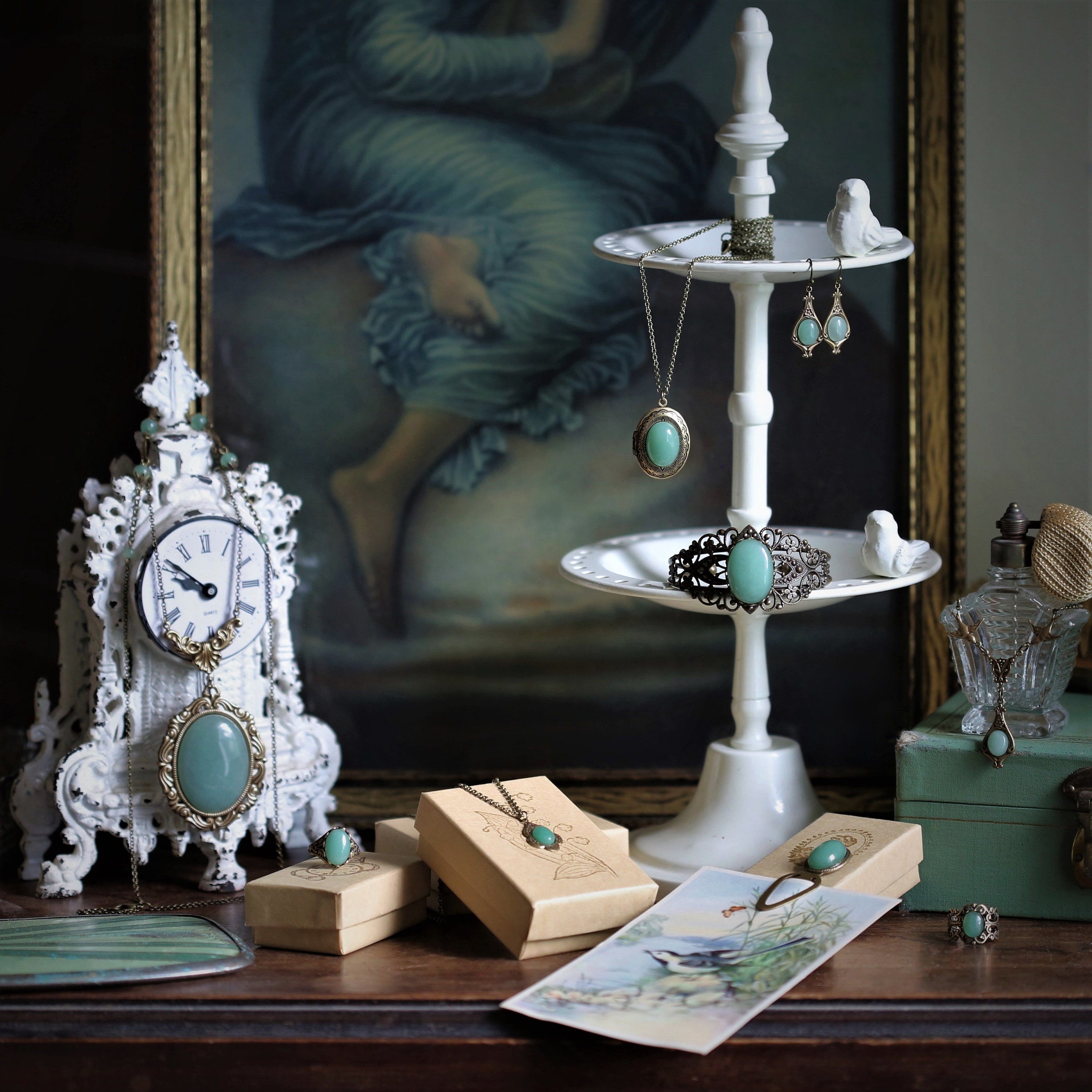 osiuujkw Hermosos Regalos Collar Estilo Vintage único Piedra Natural Irregular Collar de escombros Naturales Irregulares Estilo versátil, Color