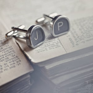 Typewriter Key Cufflinks- Pick your letters / symbols