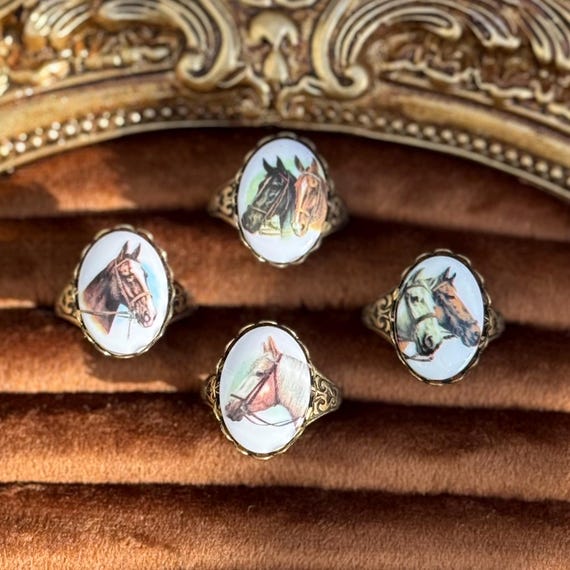 Bague De Trait En Laiton Pour Cheval - Mustang Surcingle - Neuve