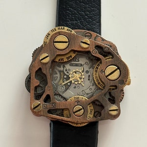 Vintage Steampunk Watch Gear Timepiece, Unique Mechanical Design, Steampunk watch Gift, Steampunk Watch Collector