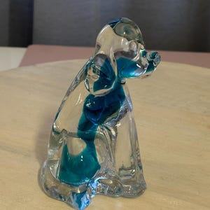 Murano dog, Vintage  Murano glass Figurine 1980s, murano unique collectible, vintage Murano, fine glass art, animal lover murano figurine