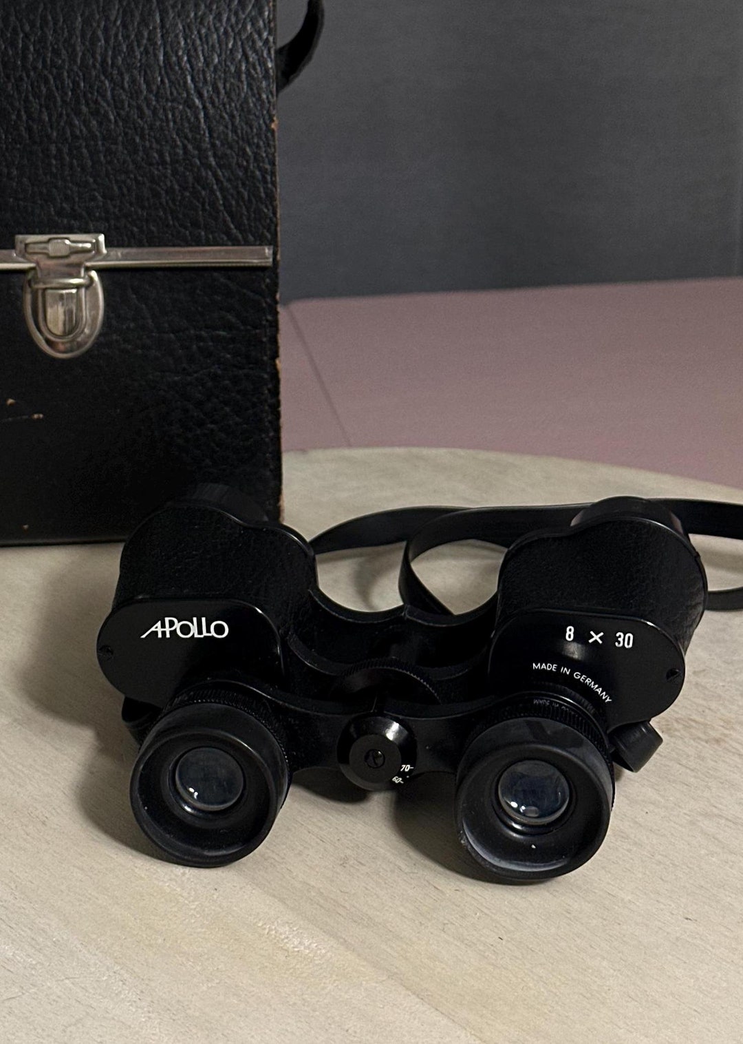 Vintage Apollo 8x30 Binoculars, Made in Germany With Original Case