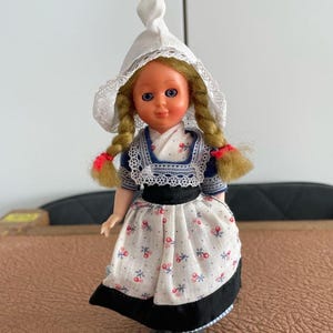 Vintage mini folklore ethnic Doll, ethnic dutch folk doll collectible,  Collectable Figure, collectable doll, souvenir doll vintage