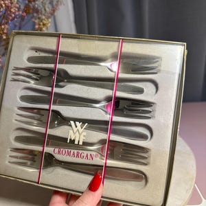 Cromargan WMF, Vintage WMF Cromargan Set of 6 Forks – Premium Stainless Steel Flatware