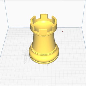 Chess Rook Pencil Holder 3D Printable Desk Organizer STL File for 3D Printing Chess Model Digital Download Digital Products zdjęcie 6