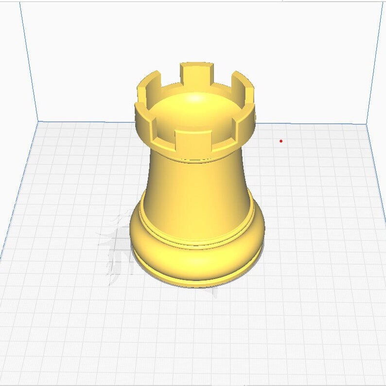 Chess Rook Pencil Holder 3D Printable Desk Organizer STL File for 3D Printing Chess Model Digital Download Digital Products zdjęcie 6