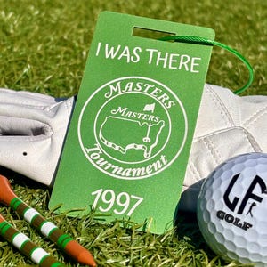 Masters Golf Bag Tag: Augusta National Keepsake, Anodized Aluminum
